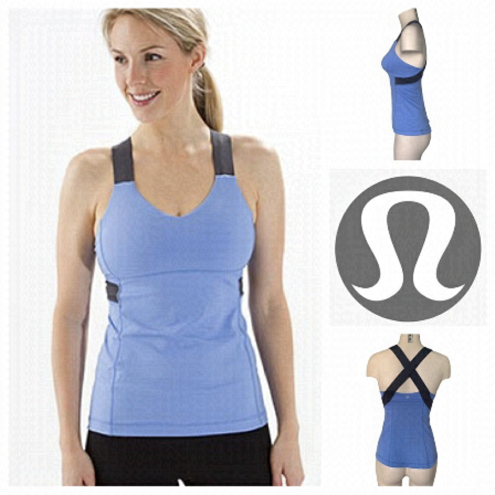 50% OFF MOVING SALE Lululemon Push Your Limits Tank in Haze / Coal Size 4